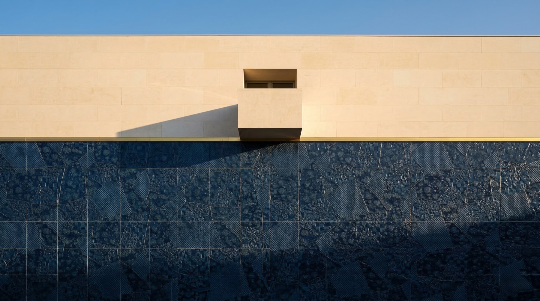 Textile detail — woven botanical motif close-up