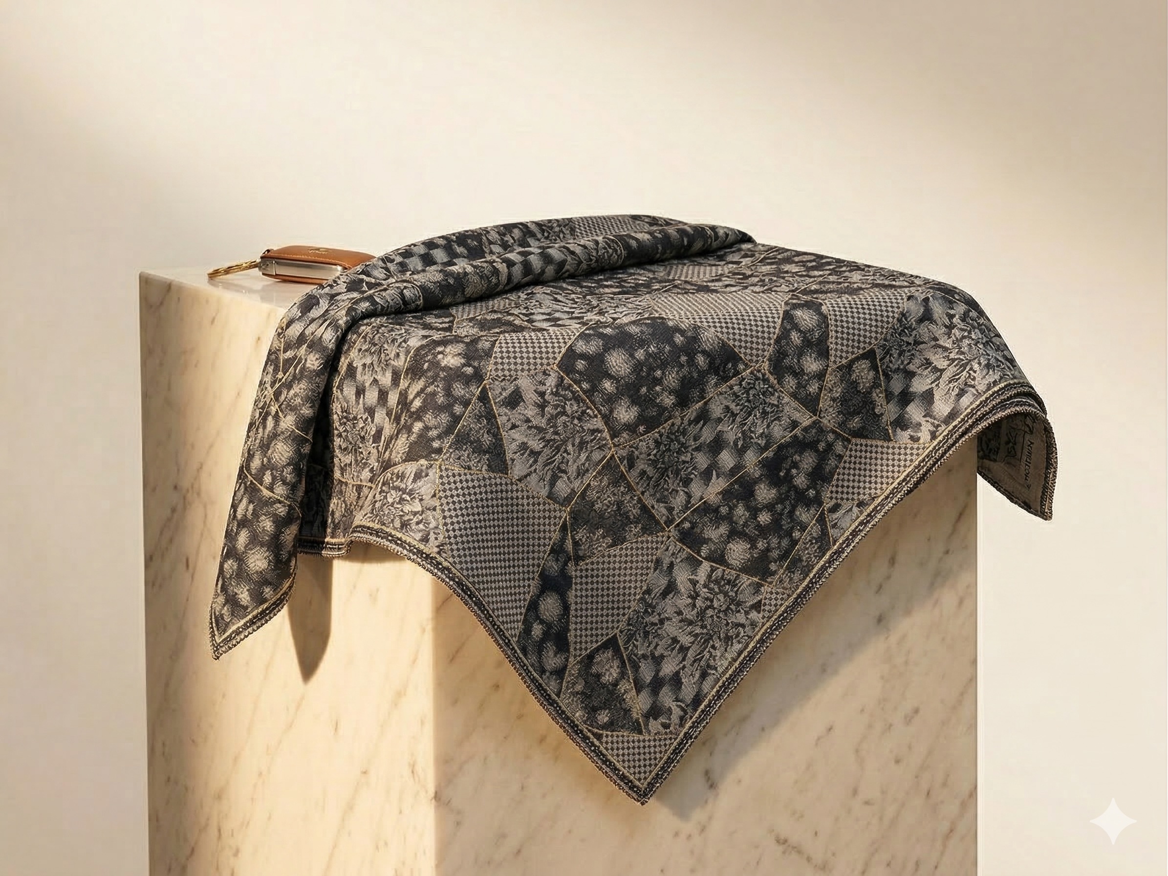 Kinsō Silk Scarf Noir