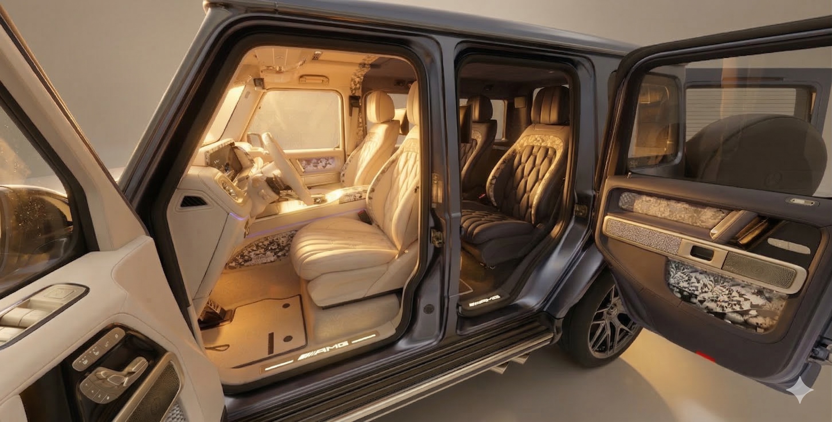 HOF G V — Kinsō Coach Doors open, golden interior light spilling outward